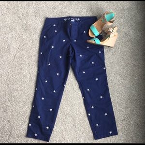 For @k_jordan Khaki star cropped pants navy blue
